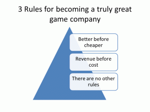 3 Rules for becoming a truly great game