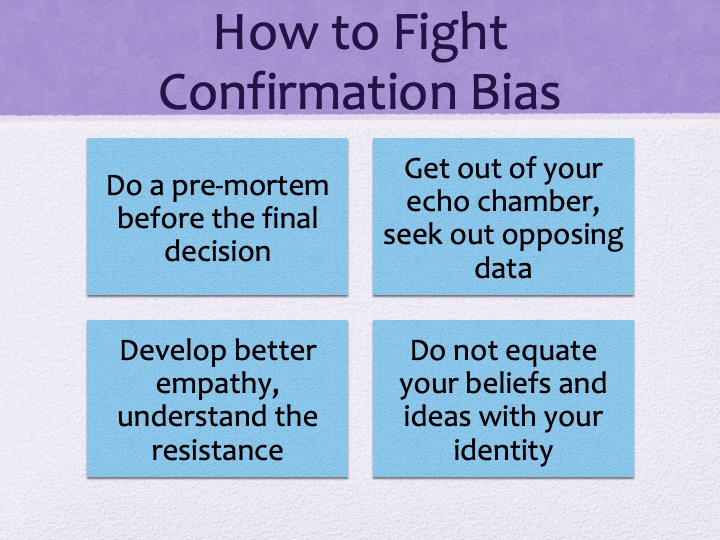 Confirmation of Confimation&nbsp;Bias